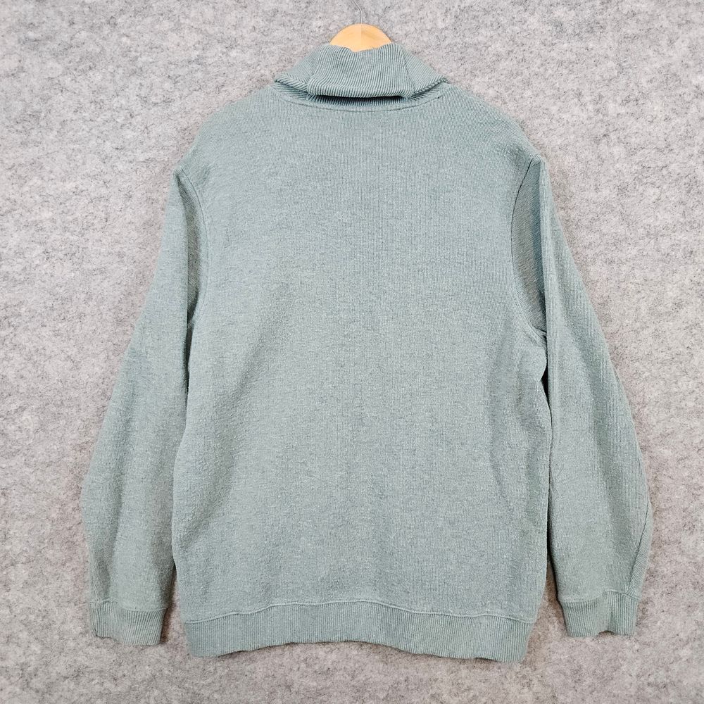 Tasso Elba Men's Light‎ Green Shawl Collar Size XL Sweater 100% Cotton Preppy - Picture 9 of 9